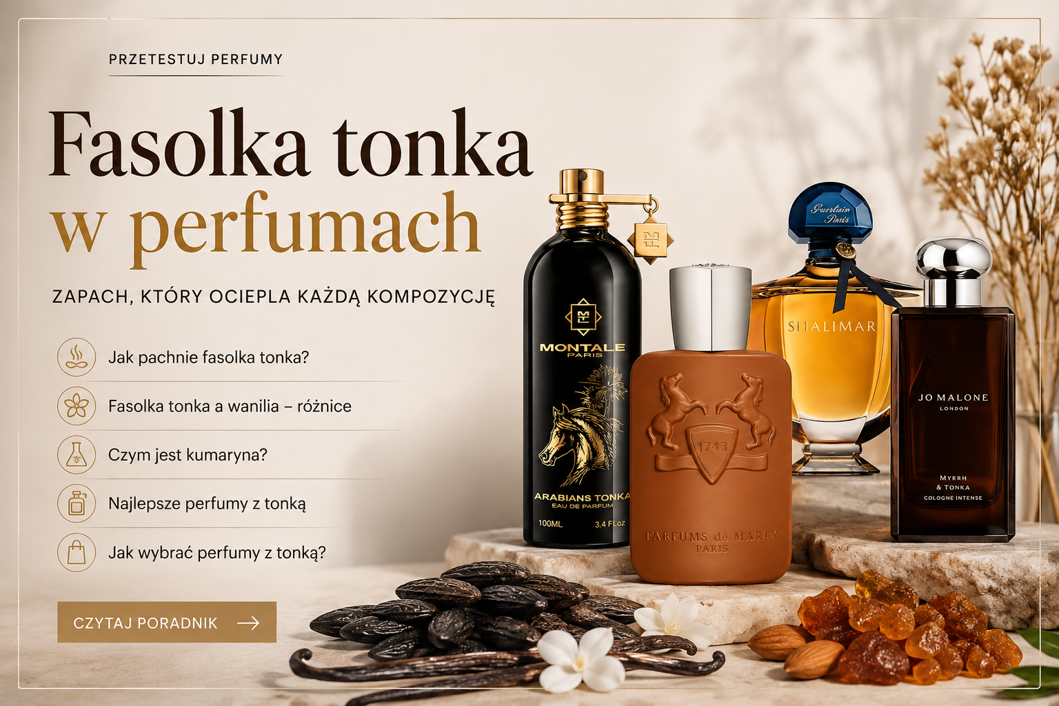 fasolka tonka w perfumach - najlepsze propozycje perfum z fasolką tonką dla kobiet, mężczyzn i uniseks
